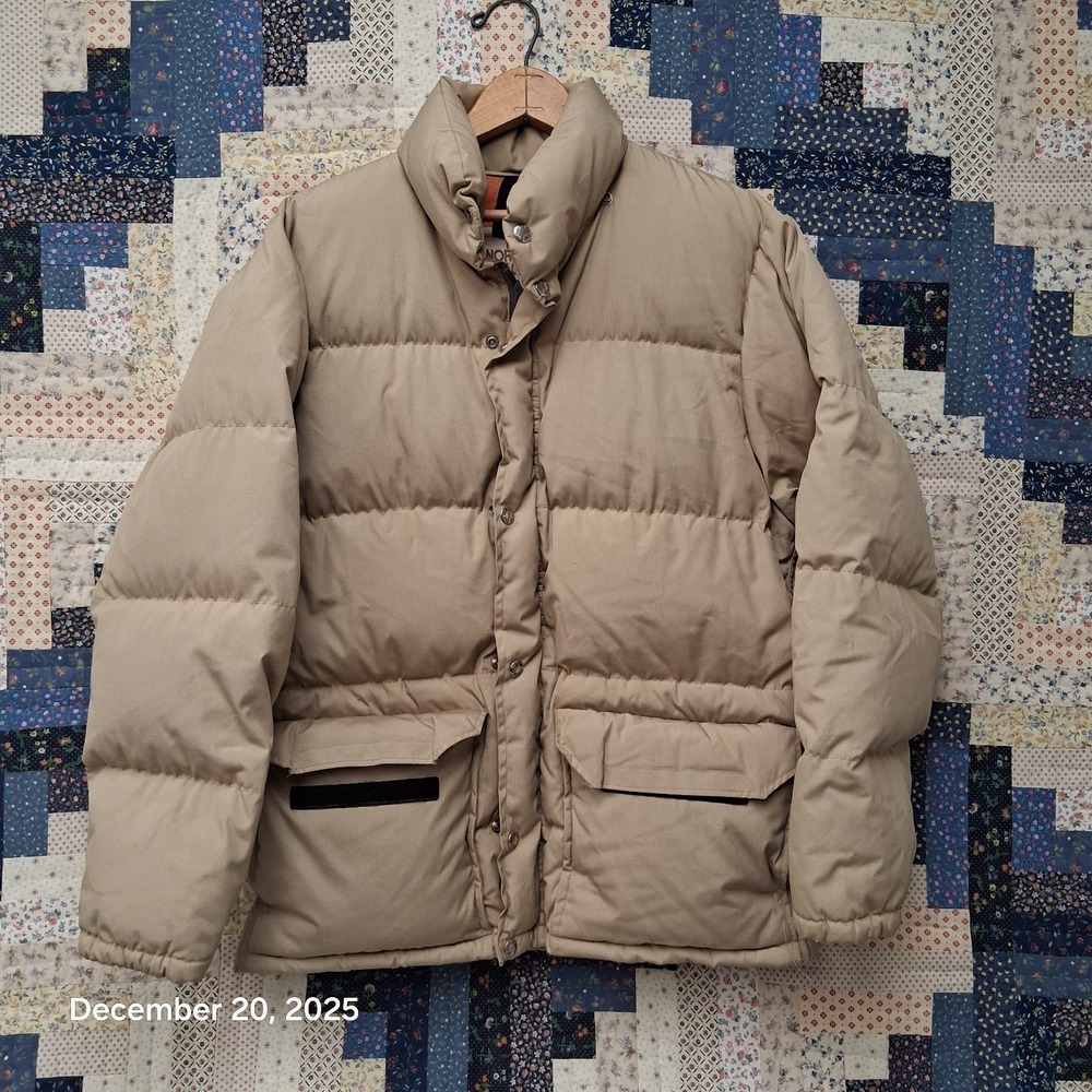 Vintage The North Face Brown Label Puffer Down Jacket Size Small Beige